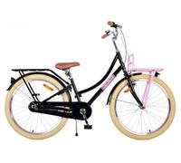 Volare Excellent Vélo Pour Enfant - Fille - 24 Pouces - Noir - 3 Vitesses