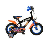 Volare Hot Wheels Vélo Enfant pour Garçons - 12 Pouces en Noir, Orange Et Bleu