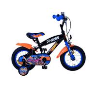 Volare Hot Wheels Vélo Enfant pour Garçons - 12 Pouces en Noir, Orange Et Bleu,