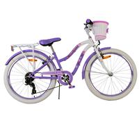 Volare Vélo pour enfant Lovely - Fille - 24" - Violet - 7 vitesses