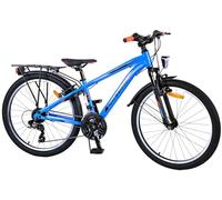 Volare Vélo cross pour enfant - Garçon - 24" - Bleu - 18 vitesses - Freins à deux mains