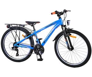 Volare Vélo cross pour enfant - Garçon - 24" - Bleu - 18 vitesses - Freins à deux mains