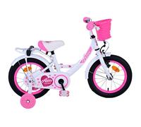 Volare Vélo fille Ashley 14 Pouces 22 5 cm Fille Frein à rétropédalage Blanc/Rose