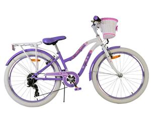Volare Vélo pour enfant Lovely - Fille - 24" - Violet - 7 vitesses