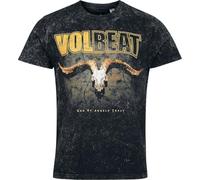 Volbeat Goat Skullwall Homme T-Shirt Manches Courtes Gris 100% Coton Regular/Coupe Standard