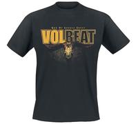 Volbeat God of Angels Trust Homme T-Shirt Manches Courtes Noir L 100% Coton Regular/Coupe Standard