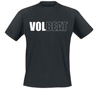 Volbeat Logo Homme T-Shirt Manches Courtes Noir M 100% Coton Regular/Coupe Standard