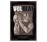 Volbeat - Poster - Servant of the Mind + cadre amovible, Shinsuke® Maxi MDF blanc, vitre acrylique