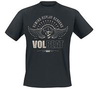Volbeat Skullwing - Rewind, Replay, Rebound Homme T-Shirt Manches Courtes Noir XL