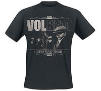 Volbeat The Gang Homme T-Shirt Manches Courtes Noir XL 100% Coton Regular/Coupe Standard