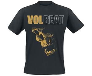 Volbeat The Grim Reaper Homme T-Shirt Manches Courtes Noir 3XL 100% Coton Regular/Coupe Standard