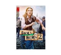 VOLBOZ Millie Bobby Brown Enola Holmes 2 Film Cover Retro Wall Art Deco Poster sur toile Décoration de chambre à coucher Paysage sportif Décoration de bureau Cadeau sans cadre 20 x 30 cm