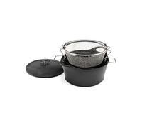 CUISINOX - VOLCAN - Cocotte ronde 24 cm avec panier cuisson pour friture eau
