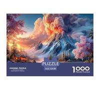 Volcan Puzzle pour Enfants DébutAnts 12+, Paysage Naturel Carton RésistAnt, Développement Cognitif, Loisir Infantile, Cadeau Beau 52x38cm/1000pcs