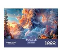 Volcan Puzzle pour Enfants DébutAnts 12+, Paysage Naturel Carton RésistAnt, Développement Cognitif, Loisir Infantile, Cadeau Beau 52x38cm/1000pcs