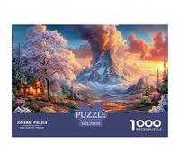 Volcan Puzzle pour Enfants DébutAnts 12+, Paysage Naturel Carton RésistAnt, Développement Cognitif, Loisir Infantile, Cadeau Beau 70x50cm/1000pcs