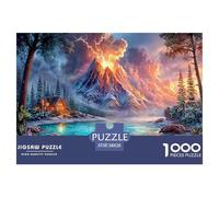 Volcan Puzzle pour Enfants DébutAnts, Paysage Naturel Carton RésistAnt, Développement Cognitif, Loisir Infantile, Cadeau Simple & Beau 38x26cm/1000pcs