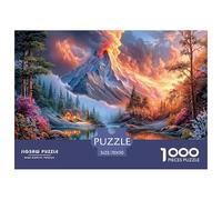 Volcan Puzzle pour Enfants DébutAnts, Paysage Naturel Carton RésistAnt, Développement Cognitif, Loisir Infantile, Cadeau Simple & Beau 70x50cm/1000pcs