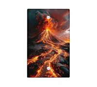 Volcanic Eruption Plaques de protection pour interrupteur de lumière/couvercles de sortie, lave ardente pour accents muraux, plaques murales thermoplastiques, plaque de couverture vierge de taille