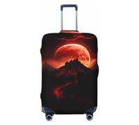 Volcanic Red Moon Housses de bagage de voyage élastiques 45,7 à 81,3 cm, noir, L