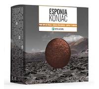 Volcanique Éponge exfoliante pour le corps et le visage de Konjac 100 % naturelle