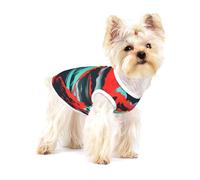 Volcano Bloom T-shirt imprimé pour petits chiens Chemise tendance respirante sans manches pour petits chiens