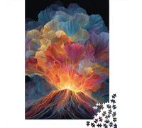 Volcano Eruption Artwork Puzzle 1000 Pièces Educa Jouet en Bois Cadeau Unique Décoration Intérieure Jeu Éducatif Challenge Toy Adultes & Enfants des 14 Ans 38x26cm/1000pcs