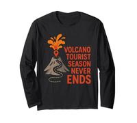 Volcano Eruption Lava Flow Volcano Lover Geologie Cadeau Manche Longue