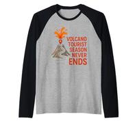 Volcano Eruption Lava Flow Volcano Lover Geologie Cadeau Manche Raglan