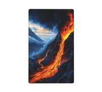 Volcano Eruption Plaque murale vierge pour interrupteur décoratif 1 gang pour cuisine, salle de bain Taille 11,4 x 7 cm