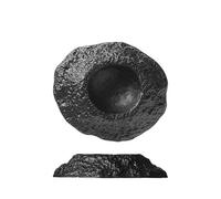 Volcano-shaped Black Deep Plate Creative Irregular Ceramic Tableware In Restaurant Special-shaped(A-1PCS 8 inches)