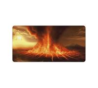 Volcano Tapis de souris avec base en caoutchouc antidérapant et imperméable pour clavier de jeu