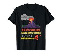 Volcanologist Volcano Lover 4e Anniversaire Volcano géologue T-Shirt