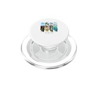 Volcans, Cascades et Tortues - Vacances Hawaï PopSockets PopGrip pour MagSafe