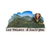 Volcans d'Auvergne France Aimant de Réfrigérateur Voyage Souvenir 3D Réfrigérateur Décoration Magnétique Autocollant Craft Collection