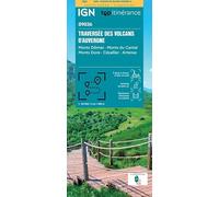 IGN – Volcans d'Auvergne Traversée (89036) – Carte plastifiée
