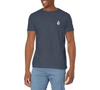 Volcom Blaquedout Short Sleeve Tee T-Shirt, Navy Heather, M Homme