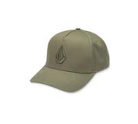 Volcom Bonnet réglable en pierre gaufrée, olive, taille unique, Vert olive, taille unique
