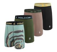 Volcom Boxer pour Homme en Polyester élasthanne, Céleste/Vert/Champagne/Noir, X-Large