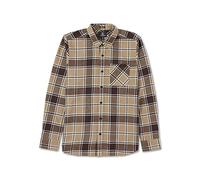 Volcom Caden Plaid Ls Chemise à Manches Longues, Kaki/Marron, Taille S Homme