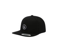 Volcom Men's Quarter Twill Black Snapback Hat Taille Unique