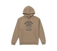 Volcom Catch 91 Pullover Hooded Fleece Sweatshirt Maillot de survêtement, Bois de Teck, S Homme