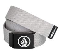 Volcom Ceinture en tissu circulaire (gris chiné, taille unique), gris, taille unique