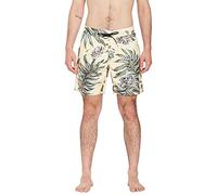 Volcom Center Print Trunk 17 Maillot de Bain, Jaune (Dawn Yellow), M Homme