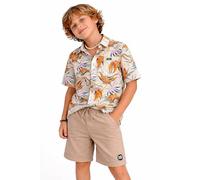 Volcom - Chemise boutonnée pour garçons - Chemise de plage hawaïenne en tissu doux - Chemises à manches courtes et col décontractées pour garçons, 14