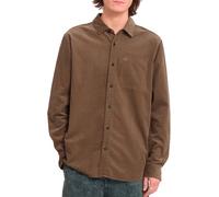 Volcom - Chemise en velours - Zander Corduroy LS Shirt Earth pour Homme en Coton - Taille M - Marron Marron M