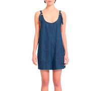 Volcom - Combishort en jean - Lived In Short Romper Deja Blue pour Femme en Coton - Taille XS - Bleu Bleu XS