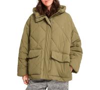 Volcom - Doudoune imperméable à capuche - Out Of Boxy Puff W Wintermoss en Nylon - Taille L - Vert Vert L