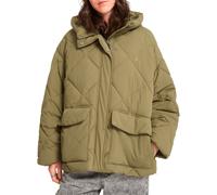 Volcom - Doudoune imperméable à capuche - Out Of Boxy Puff W Wintermoss en Nylon - Taille S - Vert Vert S