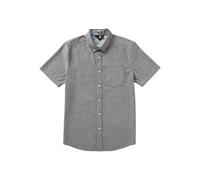 Volcom Everett Oxford Chemise à Manches Courtes pour Homme Bouton Bas, Noir 1